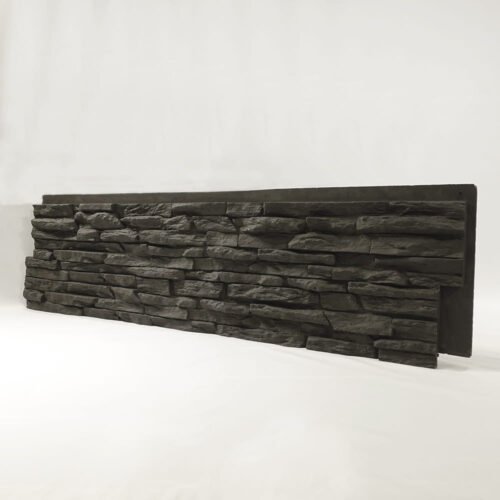 Panneau PU Graphite Rock 122 x 33 cm 122×33 cm · revêtement mural 3D · détail texture