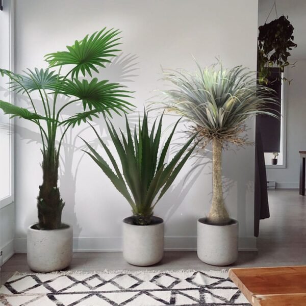 Palme artificielle Washingtonia Robusta 140 cm en pot