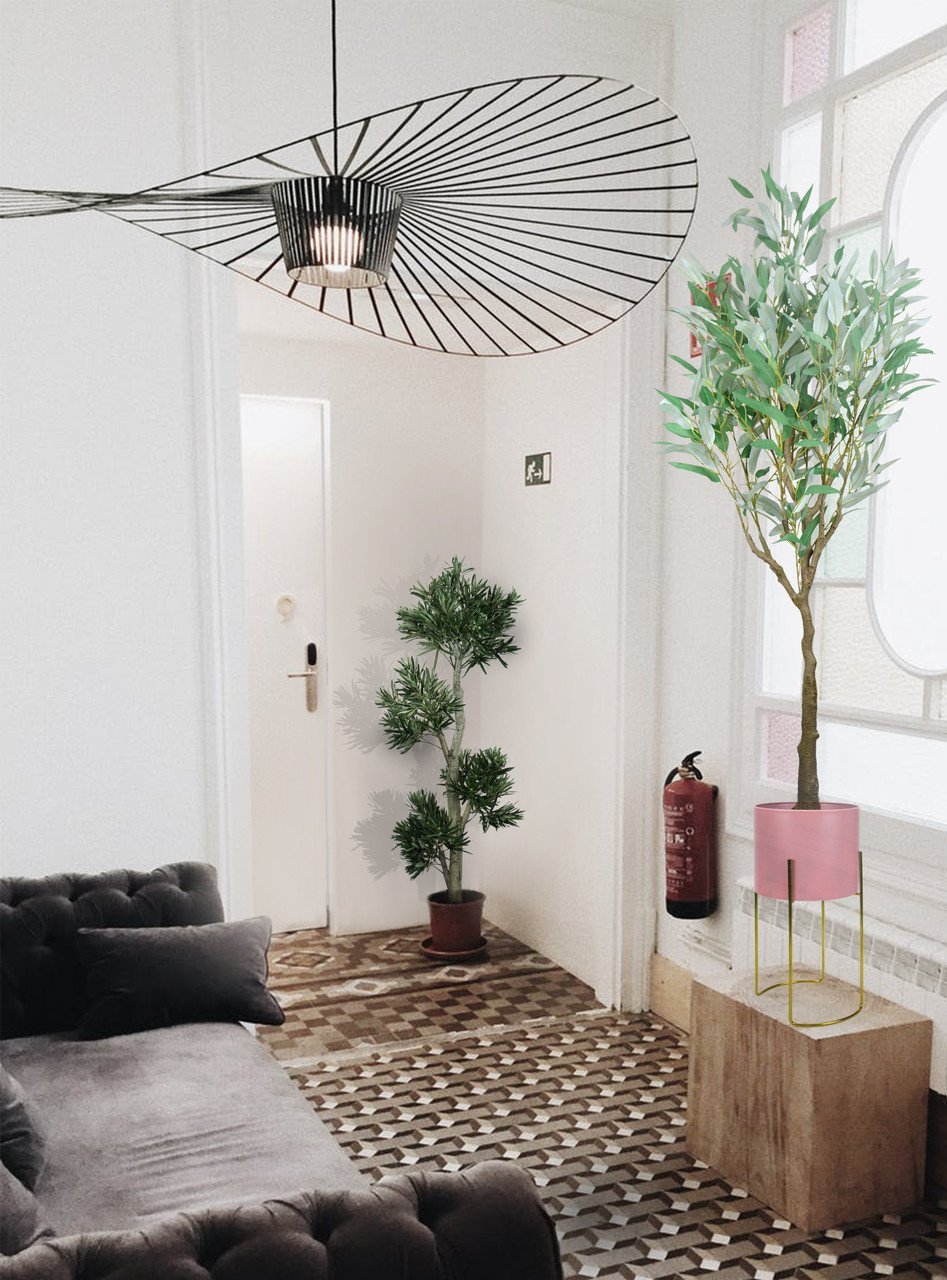 Arbre décoratif en pot Oleander 120 cm — vue ambiance