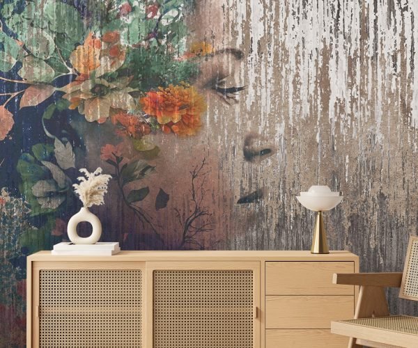 Papier peint Floral Head